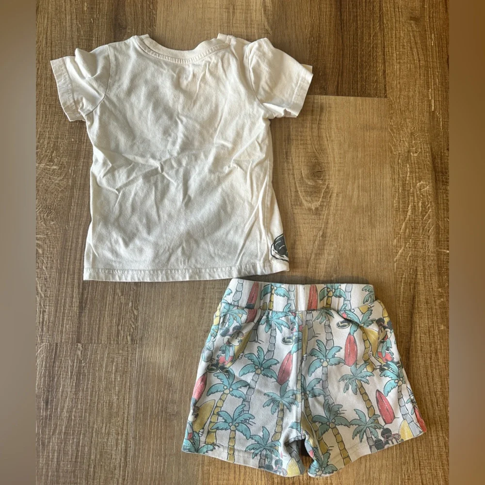 Mickey‎ Mouse T-Shirt and Tropical Shorts Set 3T